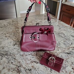 Coach Soho Frame Satchel and Wallet